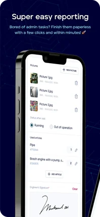 Store screen: Super easy reporting